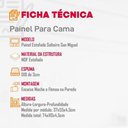 Ver imagem 4 de Painel Estofado Solteiro San Miguel Rufato Veludo Creme