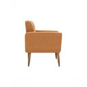 Ver imagem 3 de Kit Poltrona Decorativa Sala + Puff Havana Matrix Mostarda