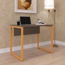 Ver imagem 1 de Escrivaninha X X P25 90cm Industrial Walnut e Laranja Picasso Cinza
