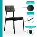 Ver imagem 7 de Conjunto Sala de Jantar 6 Cadeiras Una Carraro Nogal Preto