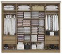Ver imagem 3 de Guarda Roupa Casal 4 Portas de Correr com 4 Gavetas N565 Kappesberg
