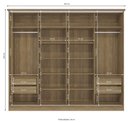 Ver imagem 2 de Guarda Roupa Casal 4 Portas de Correr com 4 Gavetas N565 Kappesberg