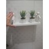 kit Prateleira Adesiva Plastico Organizador de Parede Sem Furar Parede + 2 vasinhos decorativo 663_6 - 2
