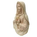 Ver imagem 2 de Escultura Sagrado Coracao de Maria com Perola de 20cm Cafe