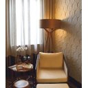 Ver imagem 2 de Luminária de Chão Abajur Piso 170cm em Madeira Castanho Madelustre