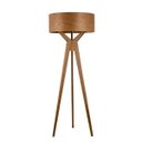 Ver imagem 1 de Luminária de Chão Abajur Piso 170cm em Madeira Castanho Madelustre