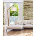 Ver imagem 2 de Luminária de Chão Abajur Piso 190cm em Madeira Castanho Madelustre