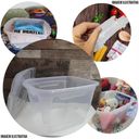 Ver mais imagens de Kit 3 Caixas Organizadoras Multiuso Transparente Alta 2,5l