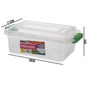Ver imagem 2 de Kit 3 Caixas Organizadoras Multiuso Transparente Alta 2,5l