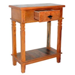 Aparador Tradicional Madeira Demolição 70cm 1 Gaveta - Natural - 1