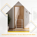 Ver imagem 3 de Grade Proteção Segurança Portão Pet 80cm Branco Bebê Cão com Extensor 1 de 05cm e 1 de 30cm Itagold