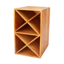 Adega 24 Garrafas Modelo Caixote 40 CM Madeira Demolição Natural - 1