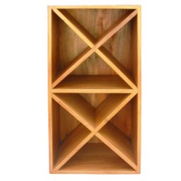 Adega 24 Garrafas Modelo Caixote 40 CM Madeira Demolição Natural - 2