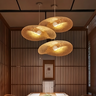 Luminária de Teto Pendente Bambu Natural Iluminação Neutra Gourmet Cozinha Sala Varanda - 6