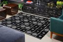 Ver imagem 1 de Tapete Sala Quarto Art Preto 1,50 x 2,00 des 08 Antider