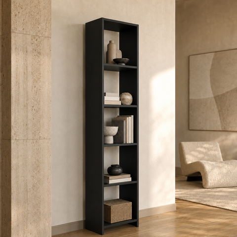 Estante para Livros Multiuso Organizadora Alta 33cm Funcionale MO050 Art In Móveis - Preto