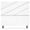 Ver imagem 5 de Cabeceira Queen 160 Cm com Frame Cristal Suede Branco Artte Branco