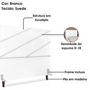 Ver imagem 4 de Cabeceira Queen 160 Cm com Frame Cristal Suede Branco Artte Branco