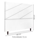 Ver imagem 3 de Cabeceira Queen 160 Cm com Frame Cristal Suede Branco Artte Branco