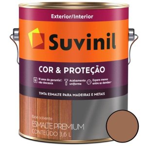 Esmalte Sintético Brilhante 3,6L Marrom Conhaque Suvinil
