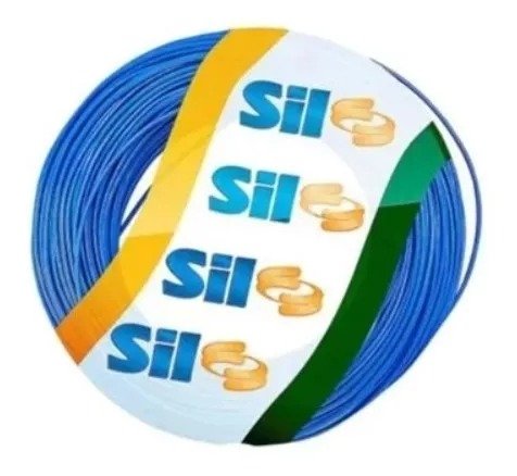 Cabo Azul de Energia em PVC/Cobre Flex Sil Neutro Rolo 4mm com 100m 750V - 3