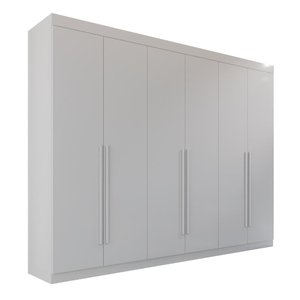 Guarda Roupa Casal 100% Mdf 6 Portas 6 Gavetas Itália - Mais Móveis Neve