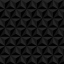 Ver imagem 1 de Papel de Parede Geométrico 3d Triângulos Pretos - 2,50x0,50m