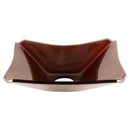 Cuba de Vidro Modelo Retrô - 38 x 32 x 11cm - Marrom - 1