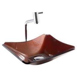 Cuba de Vidro Modelo Retrô - 38 x 32 x 11cm - Marrom - 2