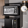 Armário Suporte para Microondas e Forno Suspenso Cozinha Lauren Preto - 7