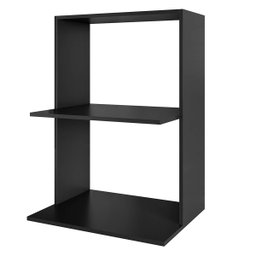 Armário Suporte para Microondas e Forno Suspenso Cozinha Lauren Preto - 2