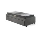 Ver imagem 7 de Base Box Cama Solteiro Sapateira Courino Linho Cinza e Colchão Dual Firm Ecoflex 88x188
