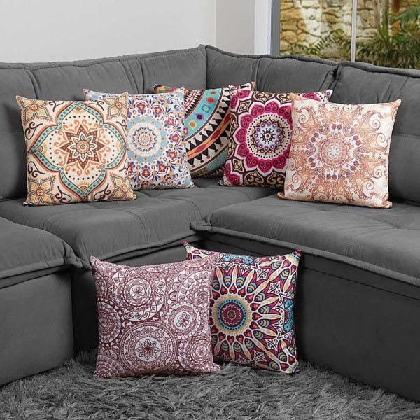 Almofada Estampada Colorida Classic Mandalas 133 - 4