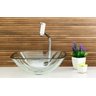 Cuba de Vidro para Banheiros e Lavabos - Quadrada - 30x30x13cm - 3