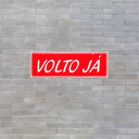 Ver imagem 3 de Combo 6 Placas De Sinalização Volto Já 30x10 Acesso - P-26/1 F9e