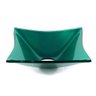 Cuba de Vidro para Banheiros e Lavabos - Quadrada Rt 30cm - Verde Escuro - 30x30x11cm - 1