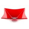 Cuba de Vidro para Banheiros e Lavabos - Quadrada Rt 30cm - Vermelho - 30x30x11cm - 1