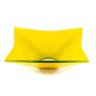 Cuba de Vidro para Banheiros e Lavabos - Quadrada Rt 30cm - Amarelo - 30x30x11cm - 1