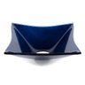Cuba de Vidro para Banheiros e Lavabos - Quadrada Rt 30cm - Azul Escuro - 30x30x11cm - 1