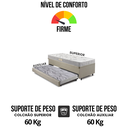 Ver imagem 7 de Bicama Box Baú Solteiro com Colchão Ecoline D23 Ecoflex Linho 88x188