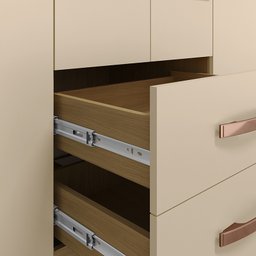 Guarda Roupa Casal Aspen 6 Portas 2 Gavetas I01 Carvalho Off White - Clique Chique Móveis - 3