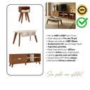 Ver imagem 5 de Sala de Estar Verona Rack TV 75'' e 2 Mesas Cedro / Off White