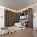 Ver imagem 3 de Guarda Roupa Modulado Dallas 8 Módulos 9 Portas de Bater 3 Gavetas