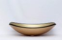 Ver imagem 5 de Kit: Cuba de Vidro Oval + Torneira Link Alta + Válvula Click - Dourado