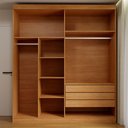 Ver imagem 5 de Guarda-Roupa Solteiro Medelín 4 Portas 3 Gavetas Cinamomo - Panorama Móveis