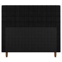 Ver imagem 1 de Cabeceira Cama Box Casal Parisis 140cm Linho Preto - Abmaza
