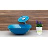 Cuba Vidro Quadrada 36Cm + Torneira Cascata + Válvula + Sifão - Água - 3