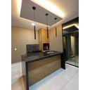 Ver imagem 3 de Kit 3 Pendente Tubo Cilindro Alumínio 30cm: Cor Preto