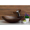 Ver imagem 5 de Cuba de Vidro para Banheiros e Lavabos - Oval - Marrom