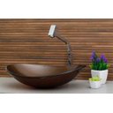 Ver imagem 6 de Cuba de Vidro para Banheiros e Lavabos - Oval - Marrom